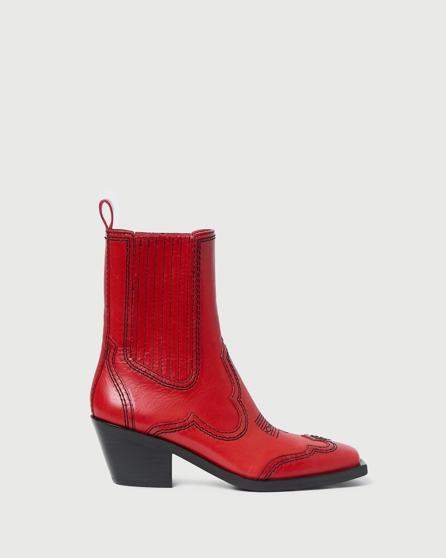 TEST | Agnes Leather Western Boot | Do Not Order