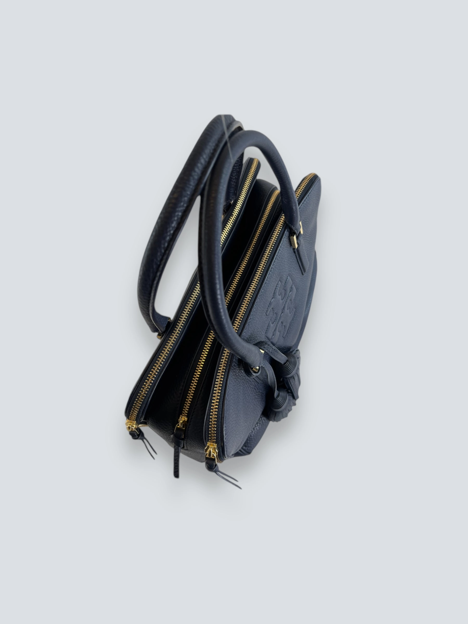 Tory Burch Navy Leather Tote