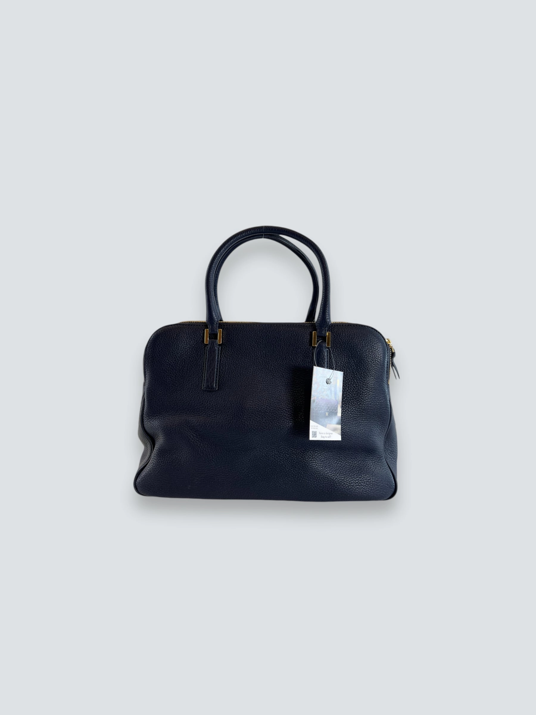 Tory Burch Navy Leather Tote
