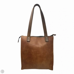 Tote Handbag Leather By Hide & Drink, Size: Medium