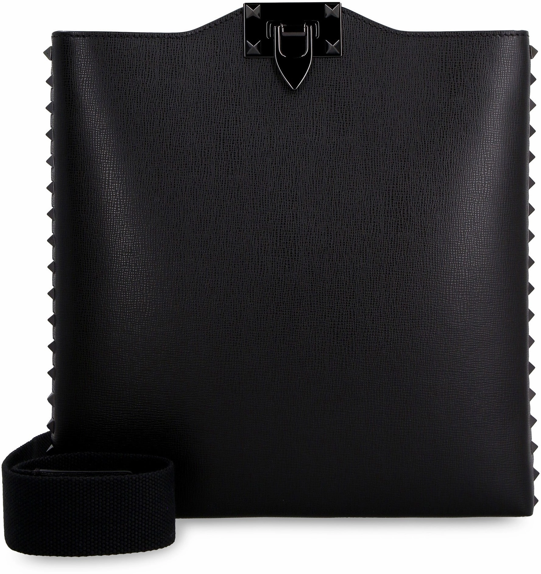 Valentino Garavani Rockstud Logo Embossed Crossbody Bag