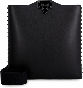 Valentino Garavani Rockstud Logo Embossed Crossbody Bag