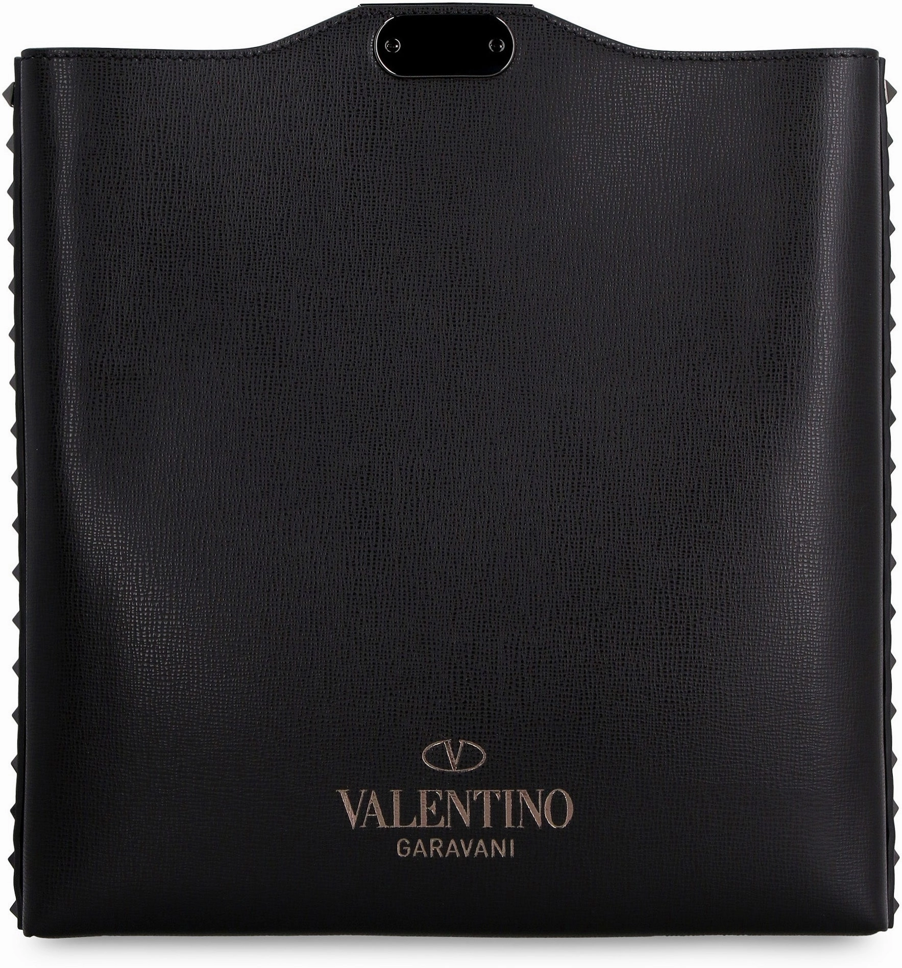 Valentino Garavani Rockstud Logo Embossed Crossbody Bag