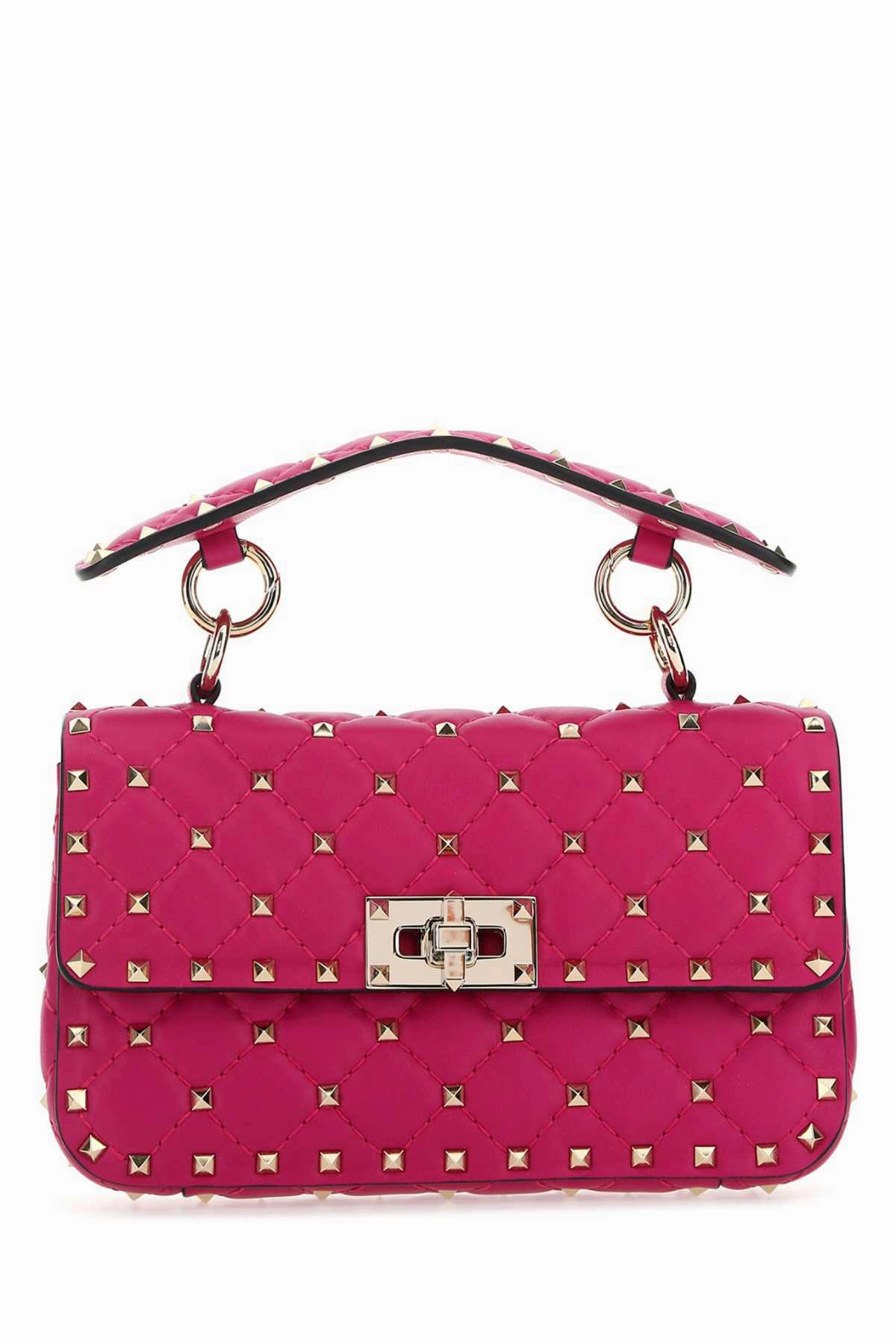 Valentino Garavani Rockstud Spike Foldover Top Shoulder Bag