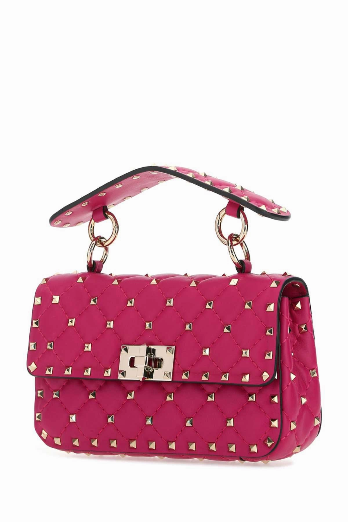Valentino Garavani Rockstud Spike Foldover Top Shoulder Bag