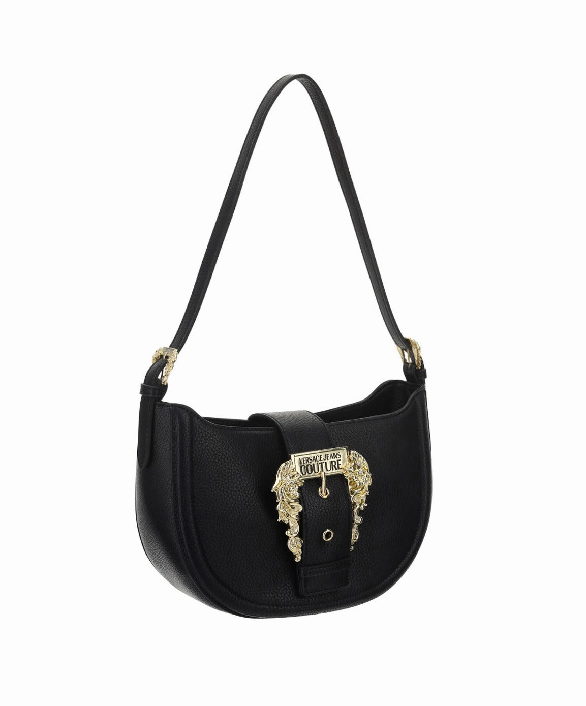 Versace Jeans Couture Logo Buckled Shoulder Bag