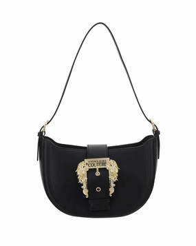 Versace Jeans Couture Logo Buckled Shoulder Bag