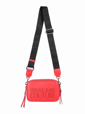 Versace Jeans Couture Logo Detailed Zipped Shoulder Bag