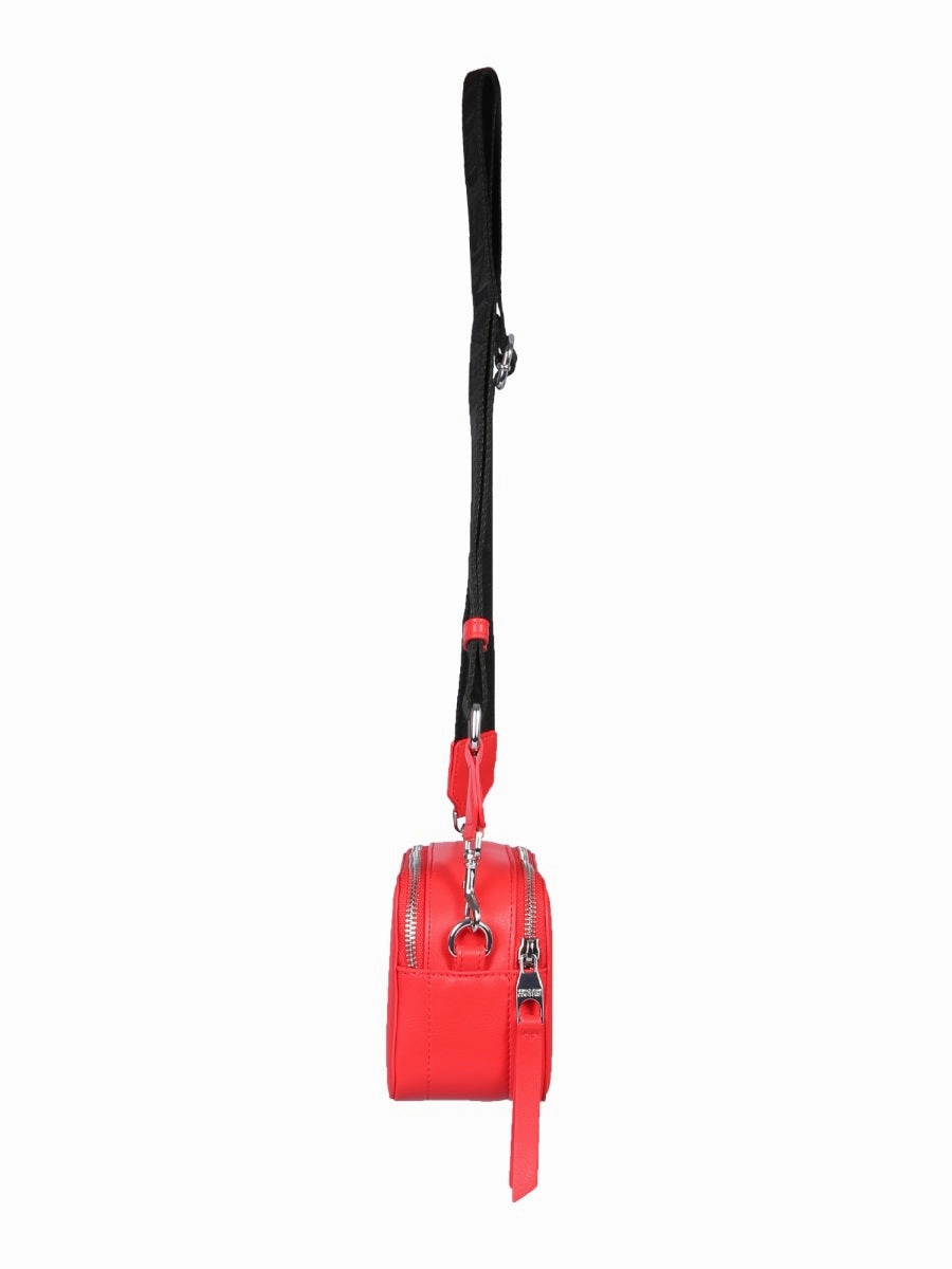 Versace Jeans Couture Logo Detailed Zipped Shoulder Bag