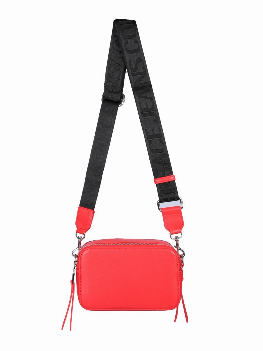 Versace Jeans Couture Logo Detailed Zipped Shoulder Bag