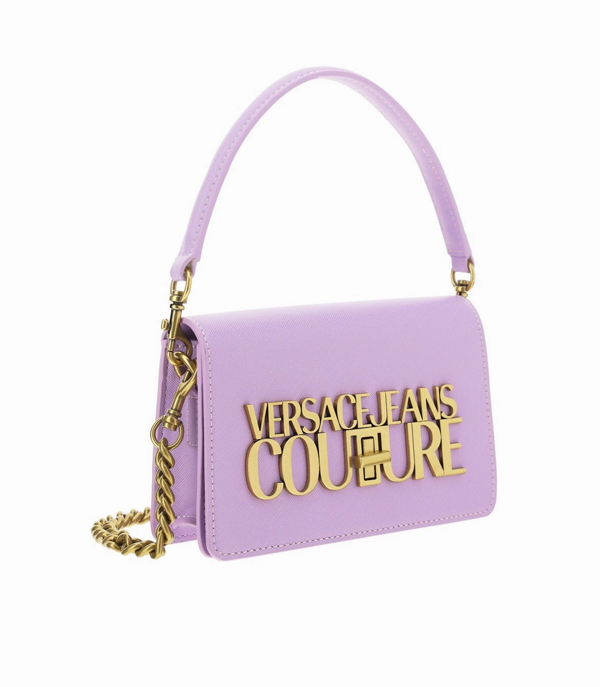 Versace Jeans Couture Logo-Lettering Foldover Shoulder Bag