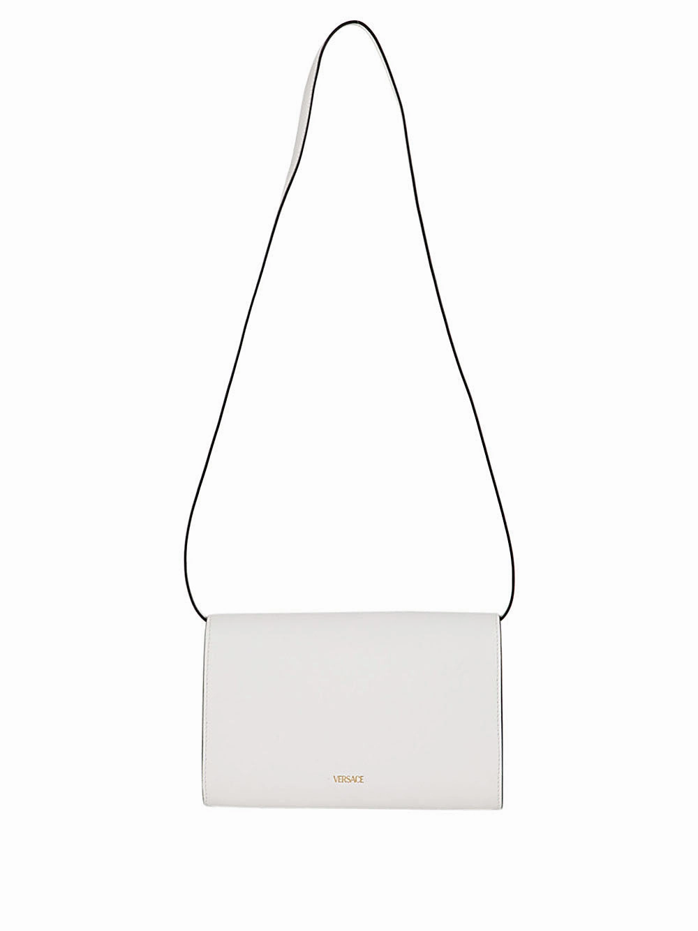 Versace Medusa Plaque Foldover Shoulder Bag