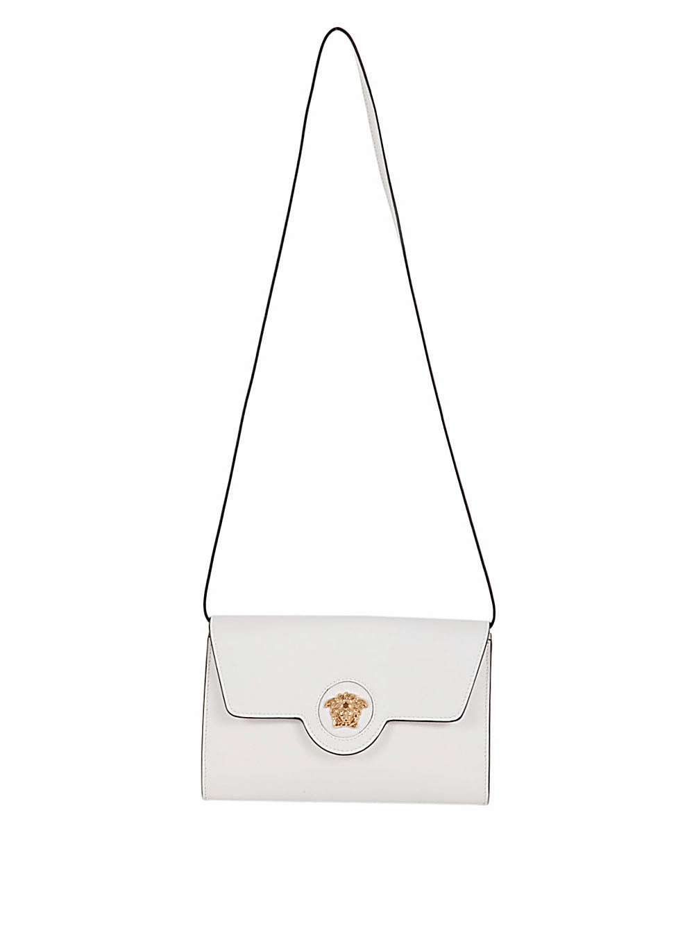 Versace Medusa Plaque Foldover Shoulder Bag