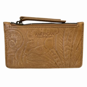 Wallet Leather By American Leather Company In Brown, Size:Small