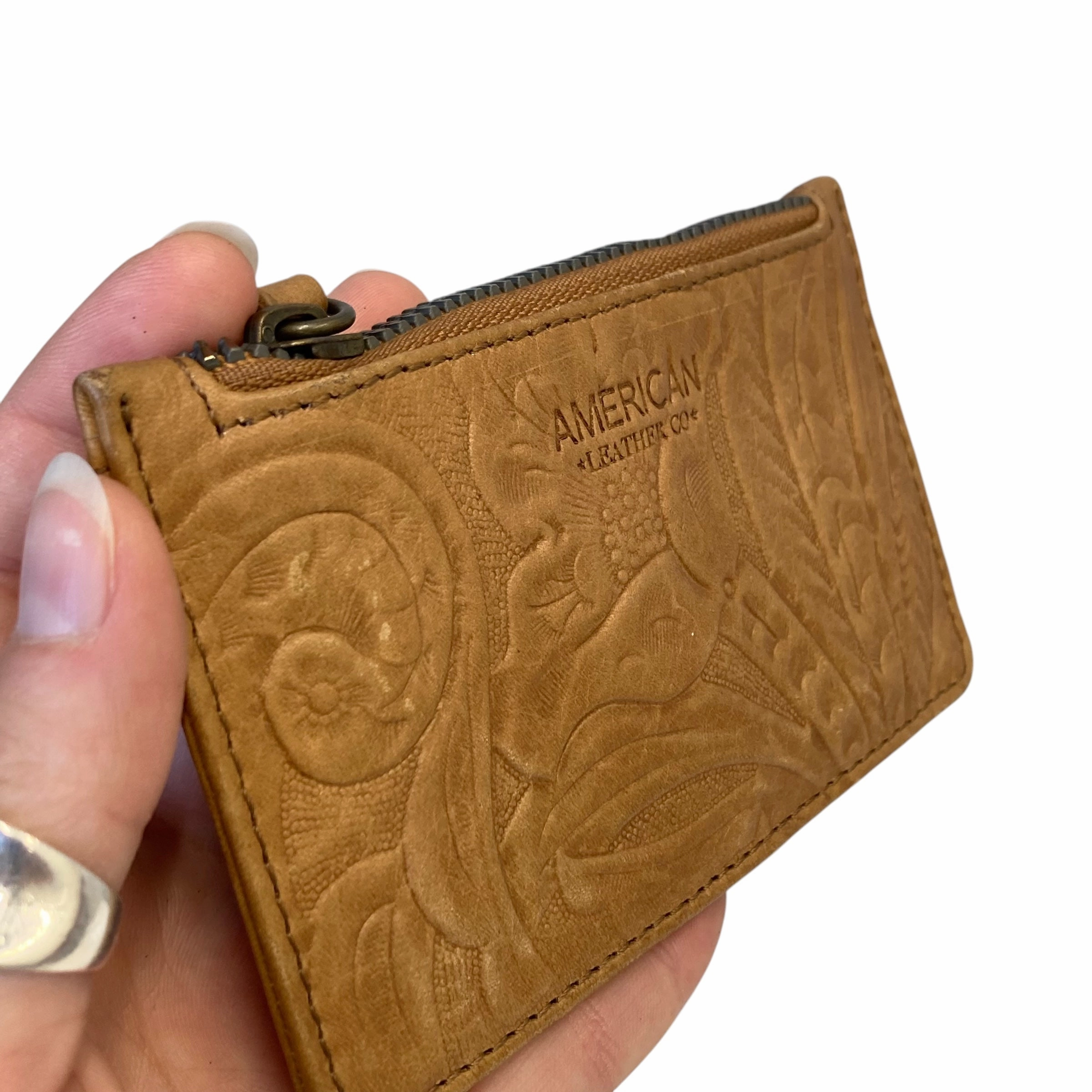 Wallet Leather By American Leather Company In Brown, Size:Small