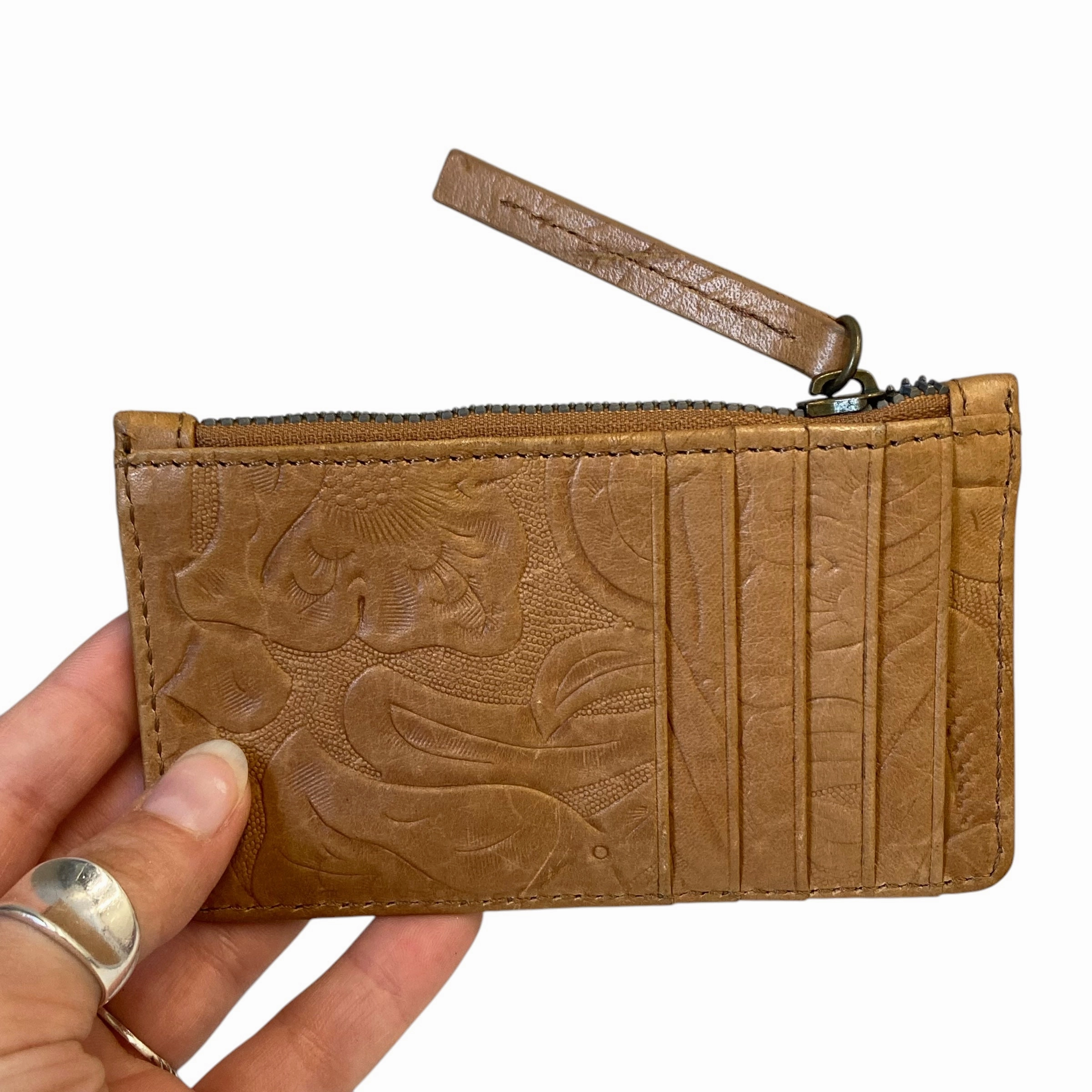 Wallet Leather By American Leather Company In Brown, Size:Small