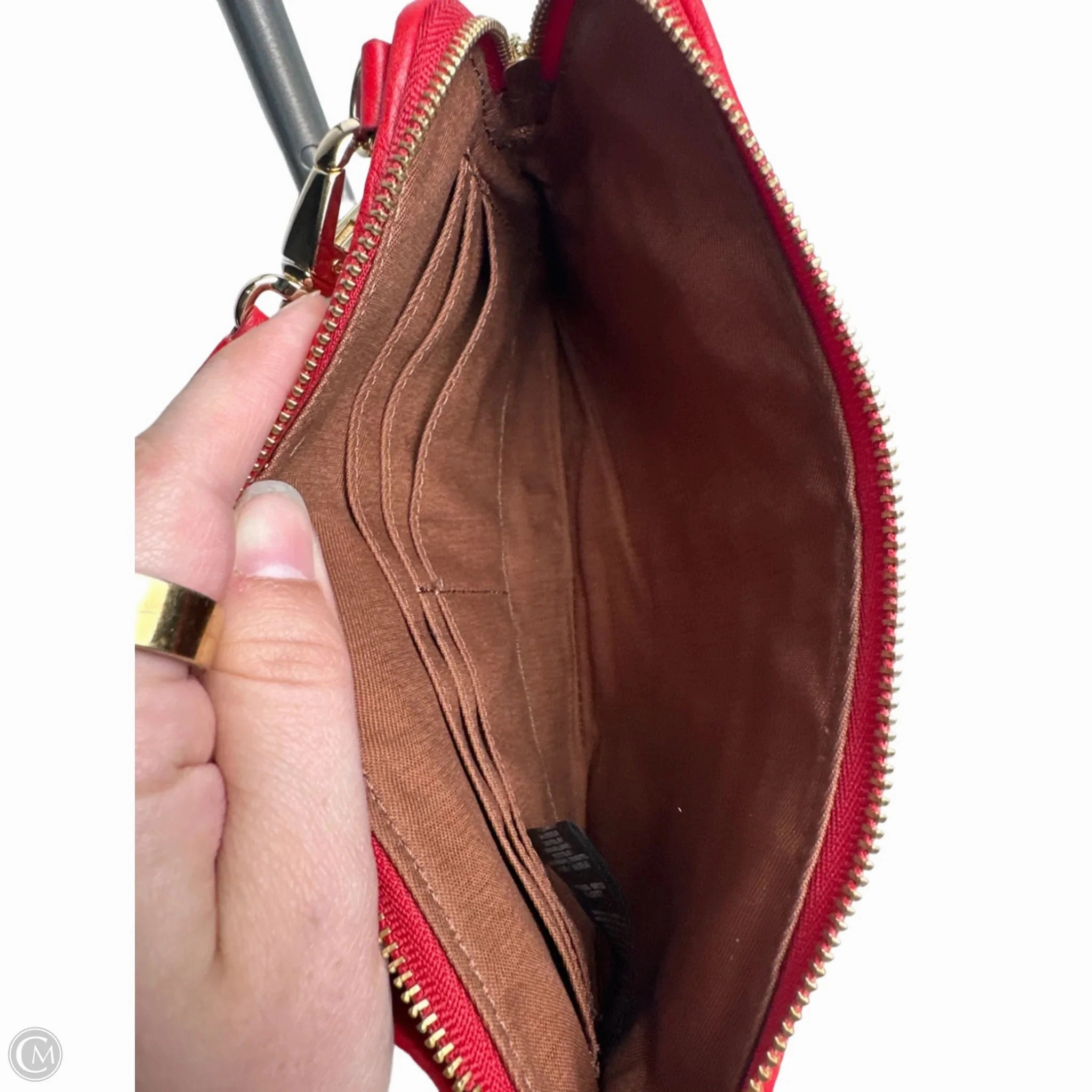 Wristlet Leather By Fossil, Size: Small