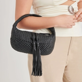 ZENIA HANDBAG BLACK LEATHER