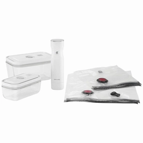 Zwilling Fresh & Save Starter Set - Includes Vacuum Pump, Small & Medium Plastic Containers & Storage Bags